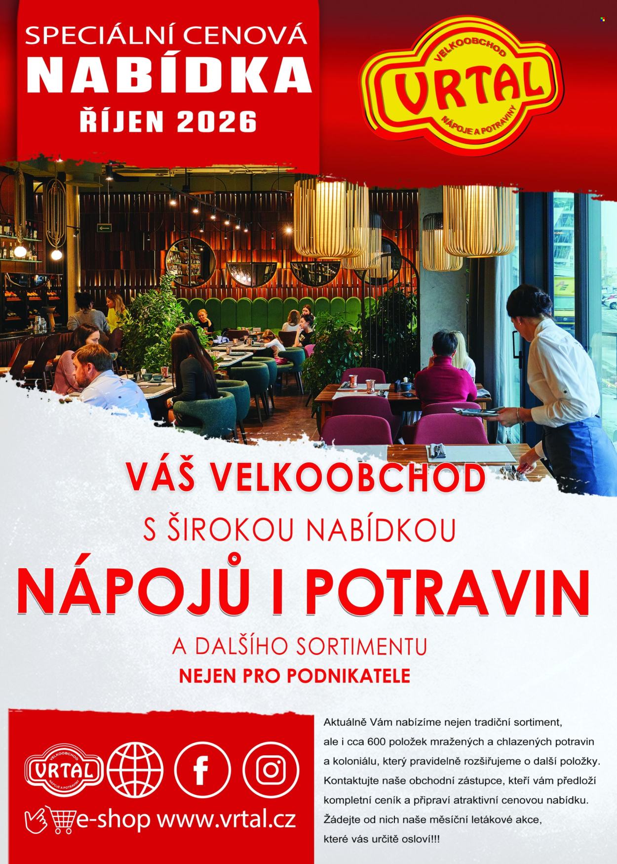 Leták Vrtal - 1.10.2026 - 31.10.2026. Strana 1