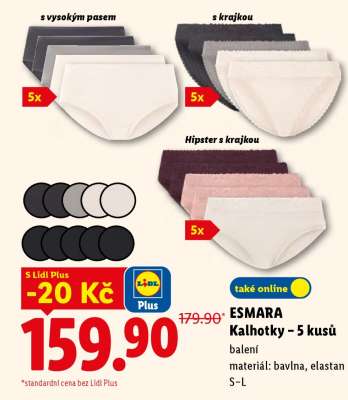 esmara KALHOTKY 5 KUSŮ