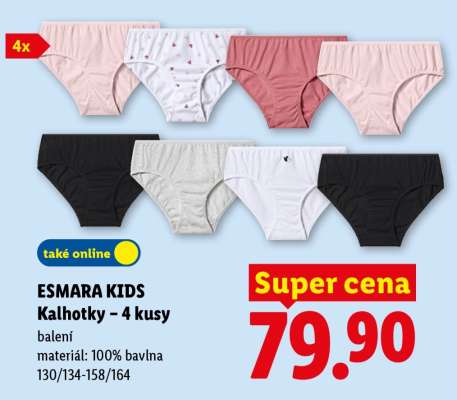 ESMARA KIDS Kalhotky – 4 kusy