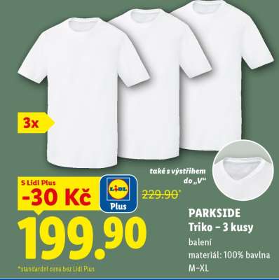 PARKSIDE Triko – 3 kusy