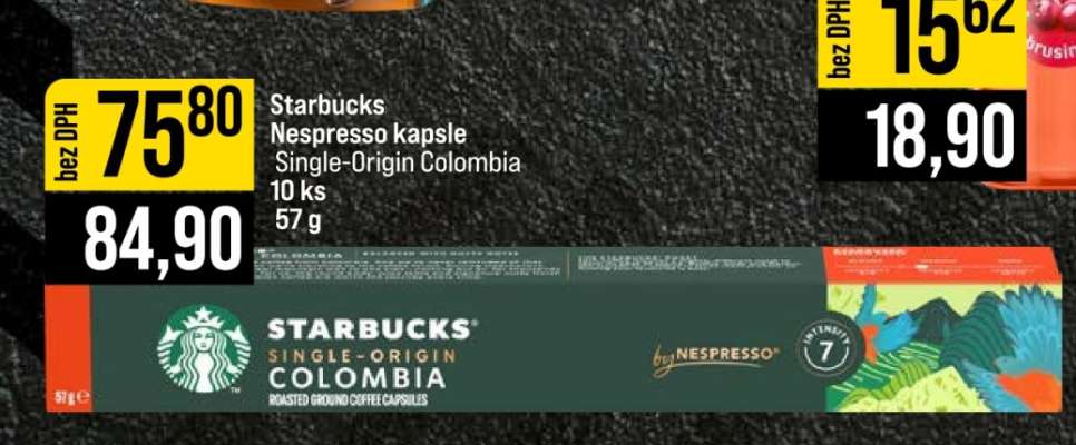 Starbucks Nespresso kapsle Single-Origin Colombia
