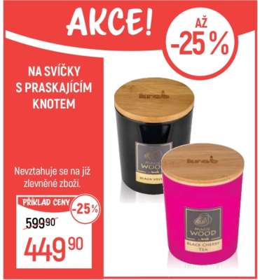 Svíčky s praskajícím knotem