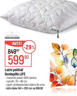 Ložní polštář Dunlopillo Life