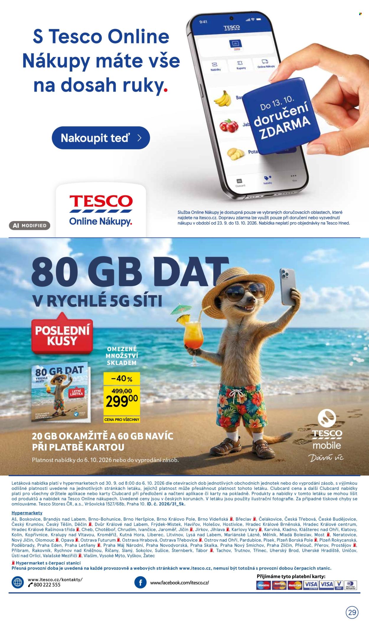 Leták TESCO - 30.9.2026 - 6.10.2026. Strana 29