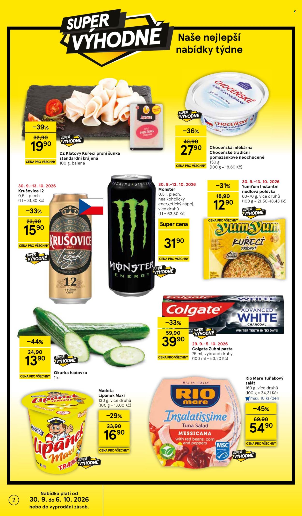 Leták TESCO supermarket - 30.9.2026 - 6.10.2026. Strana 2