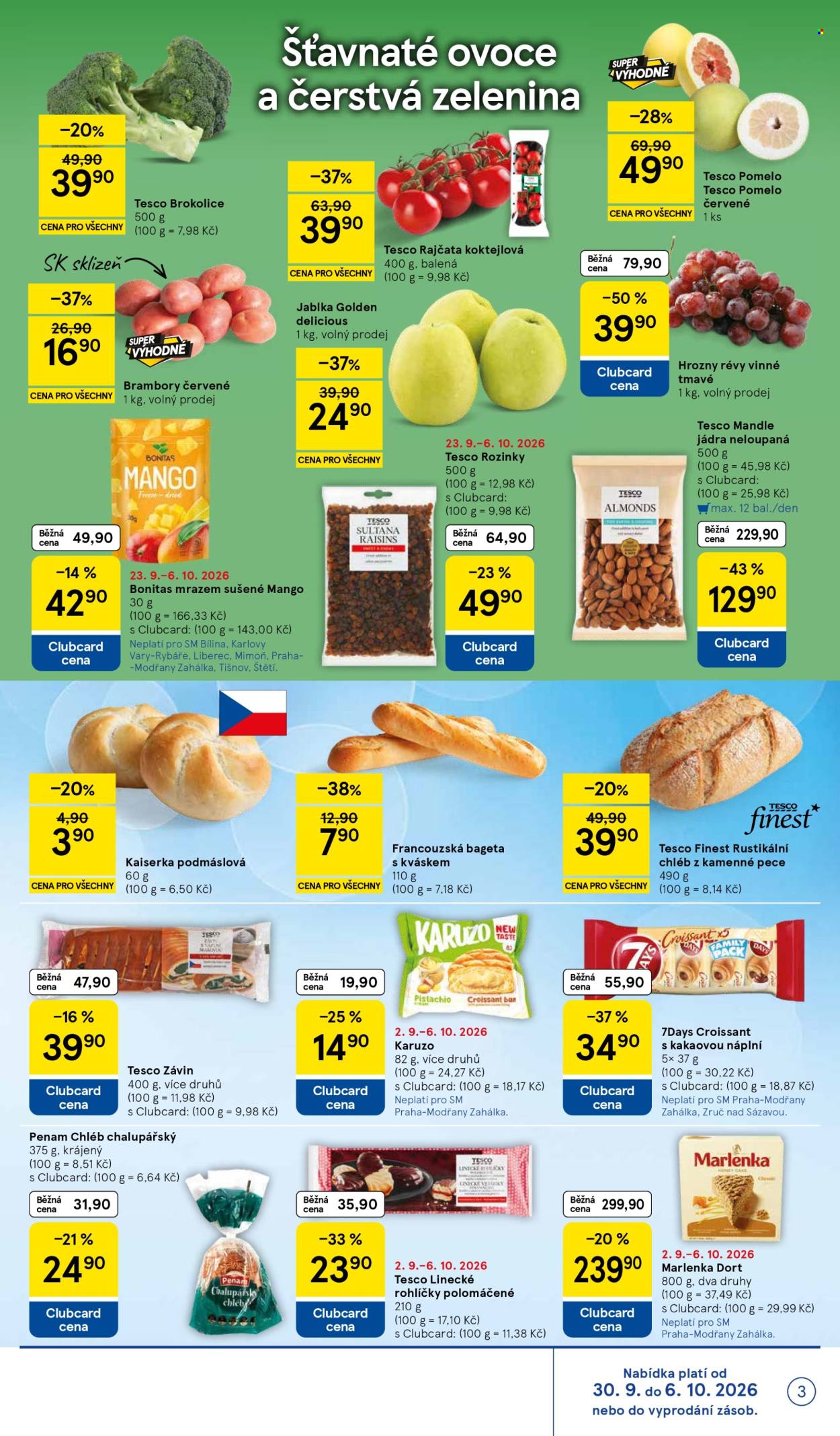 Leták TESCO supermarket - 30.9.2026 - 6.10.2026. Strana 3