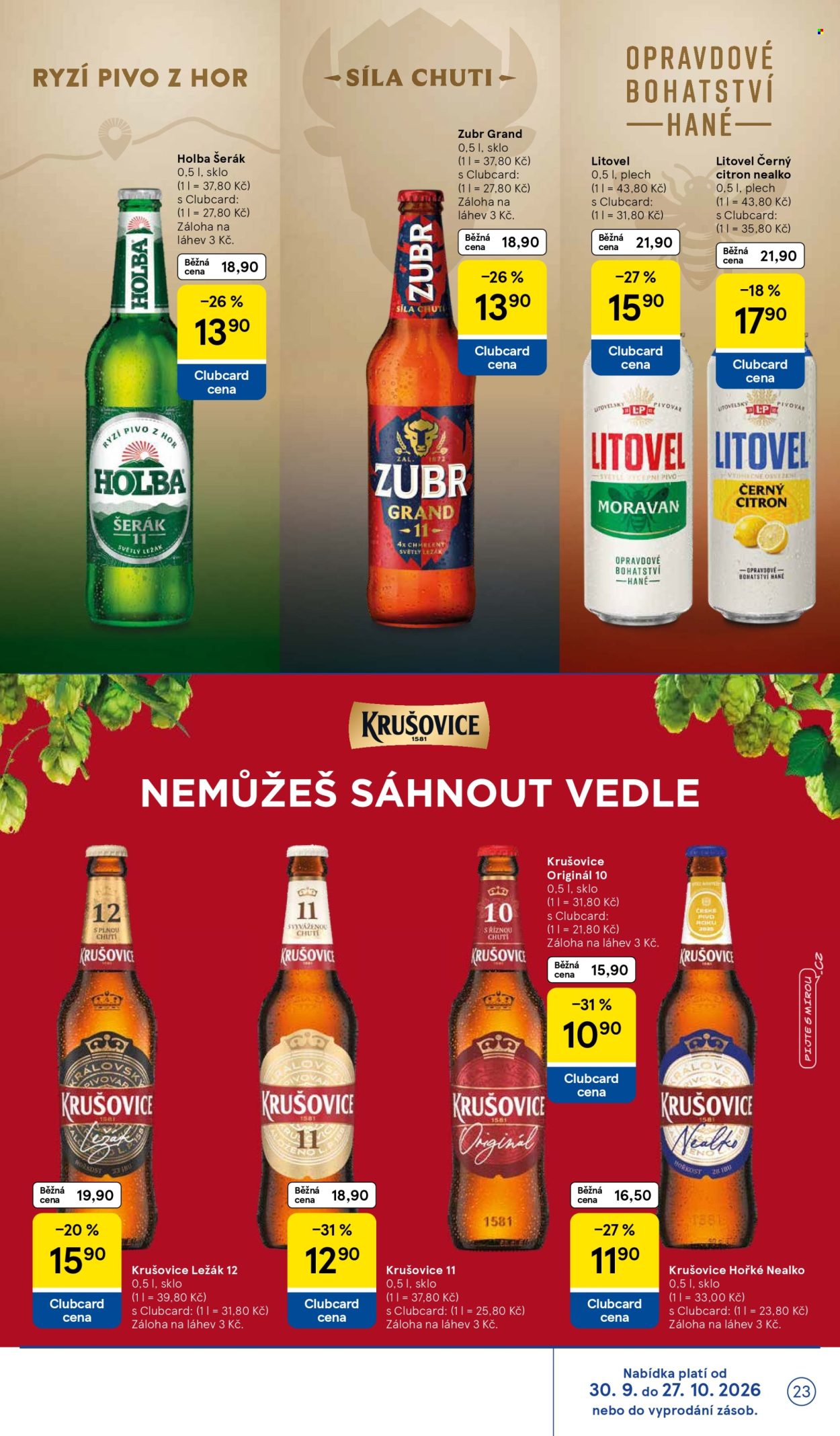 Leták TESCO hypermarket - 30.9.2026 - 27.10.2026. Strana 23