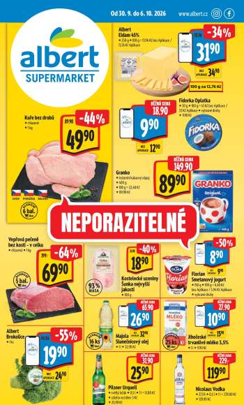Leták Albert Supermarket - 30.9.2026 - 6.10.2026.