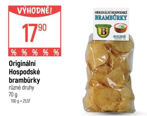 Originální hospodské brambůrky