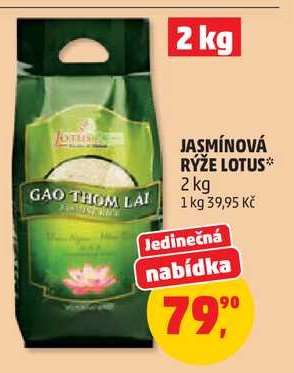 JASMÍNOVÁ RÝŽE LOTUS*