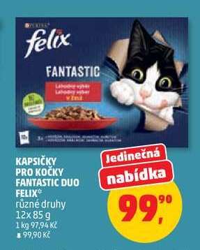 Kapsičky pro kočky Fantastic Duo Felix