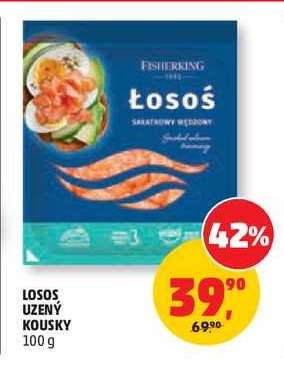 Losos uzený kousky