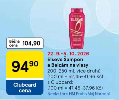 Elseve Šampon a balzám na vlasy