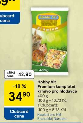 Hobby Vit Premium kompletní krmivo pro hlodavce