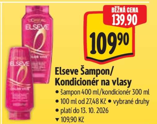 Elseve Šampon, Kondicionér na vlasy