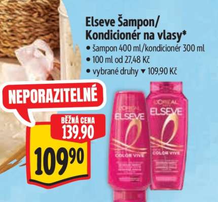 Elseve Šampon, Kondicionér na vlasy
