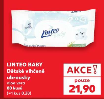 Linteo Baby dětské vlhčené ubrousky