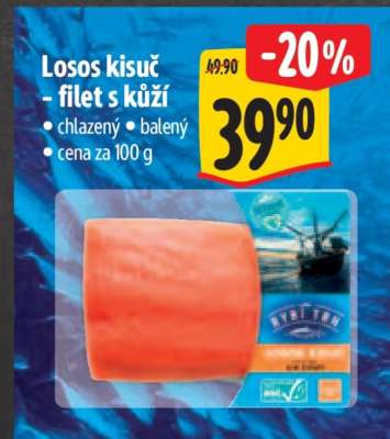 Losos Kisuč - filet s kůží