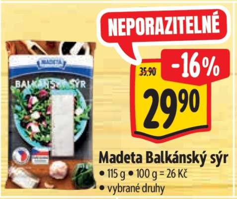 Madeta Balkánský sýr
