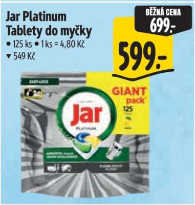 Jar Platinum tablety do myčky