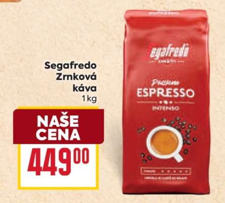 Segafredo zrnková káva