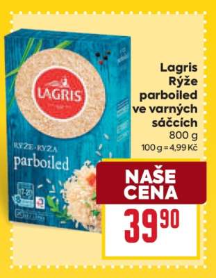 Lagris Rýže parboiled ve varných sáčcích