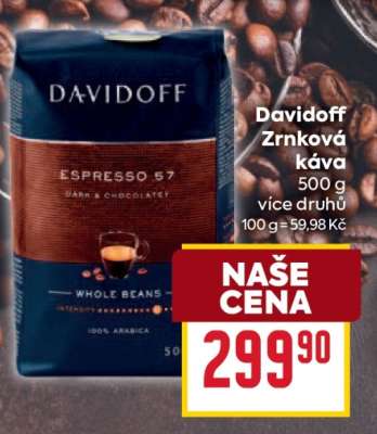 Davidoff zrnková káva