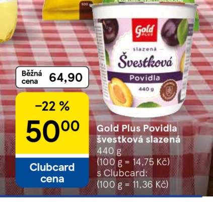 Gold Plus Povidla švestková slazená