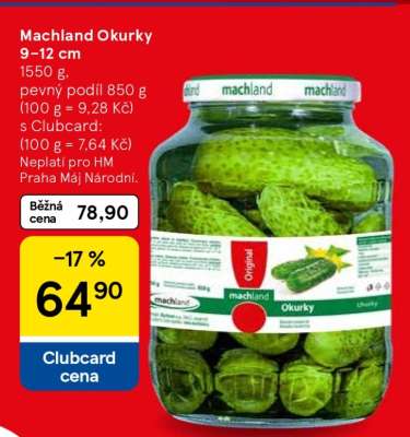 Machland Okurky 9–12 cm
