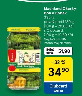 Machland Okurky Bob a Bobek