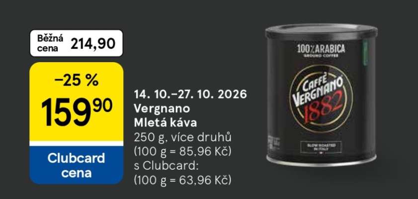 Vergnano Mletá káva