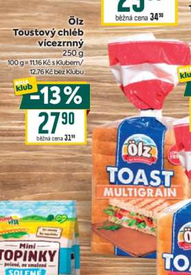 Ölz Toustový chléb vícezrnný