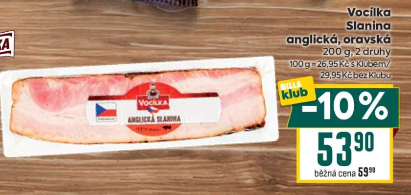 Vocílka Slanina anglická, oravská