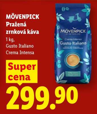 MÖVENPICK PRAŽENÁ ZRNKOVÁ KÁVA
