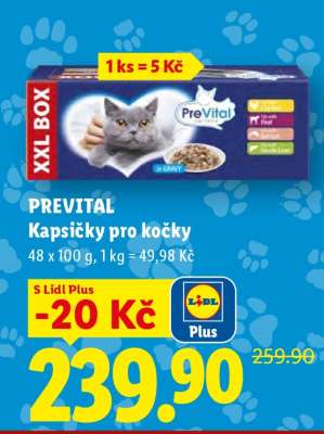 PREVITAL Kapsičky pro kočky