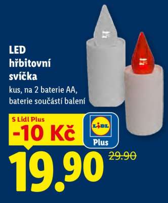 LED hřbitovní svíčka