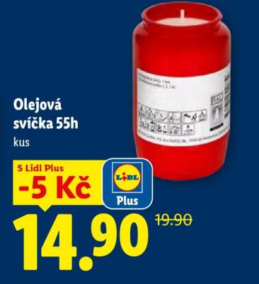 Olejová svíčka 55h