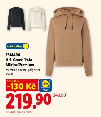 ESMARA U.S. Grand Polo Mikina Premium