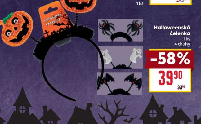 Halloweenská čelenka