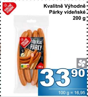 Kvalitně Výhodně Párečky vídeňské