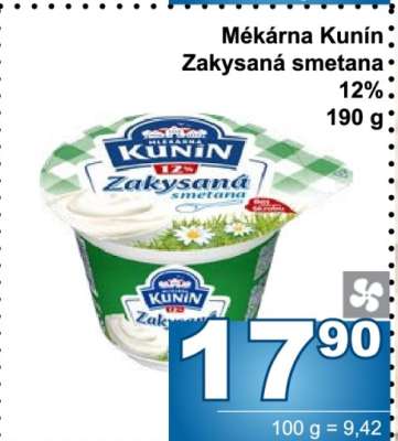 Mékárna Kunín Zakysaná smetana