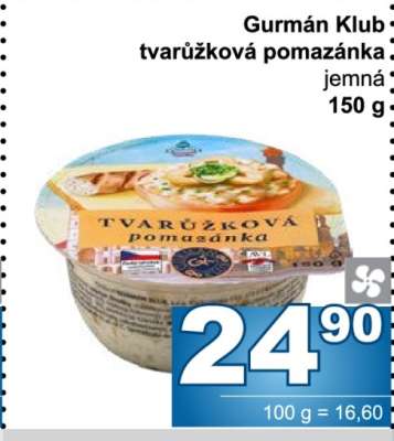 Gurmán Klub Tvarůžková pomazánka