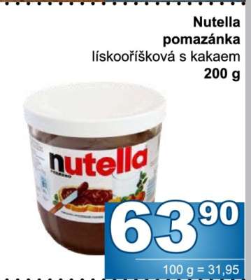 Nutella pomazánka