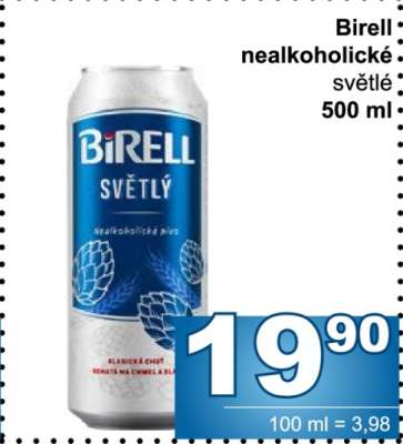 Birell nealkoholické světlé