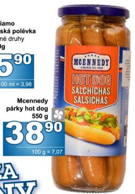 Mcennedy párky hot dog
