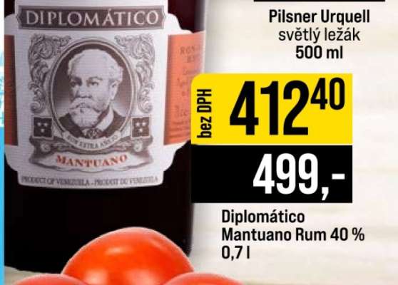 Diplomático Mantuano Rum 40 %