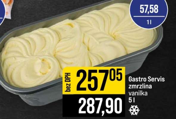 Gastro Servis zmrzlina vanilka