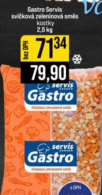 Gastro Servis svíčková zeleninová směs kostky