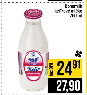 Bohemilk kefírové mléko 750 ml