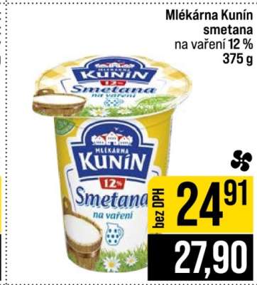 Mlékárna Kunín Smetana